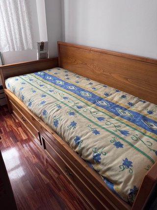Cama nido individual de madera