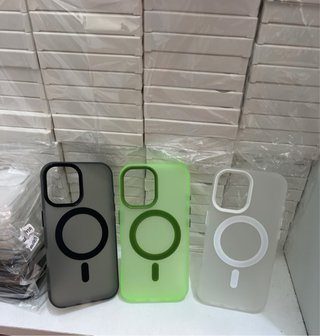Funda iPhone con MagSafe Gris mas de 7 estilos