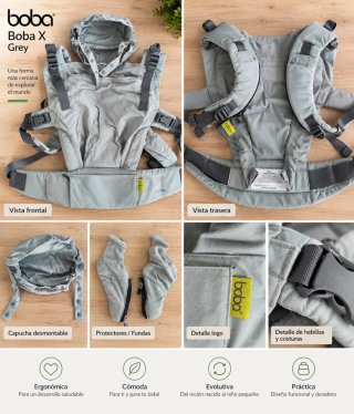 Mochila Portabebé Boba X Grey Evolutiva