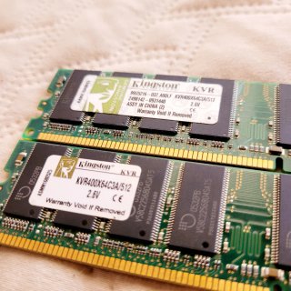 2 x DDR1 512Mb KVR Kingston Memory Retro