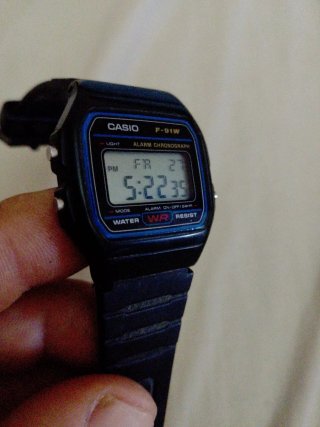 Reloj Casio Digital Negro f-91w