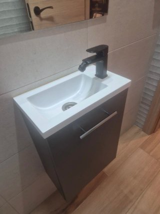 Mueble de baño con lavabo de fondo reducido