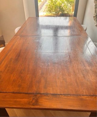 Mesa de Madera Tropical Banak extensible a 2,40