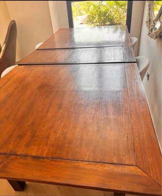 Mesa de Madera Tropical Banak extensible a 2,40