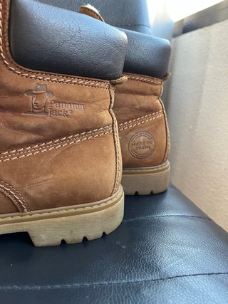 Botas de Piel Panama Jack Beige/Marrón