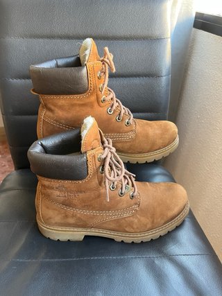 Botas de Piel Panama Jack Beige/Marrón
