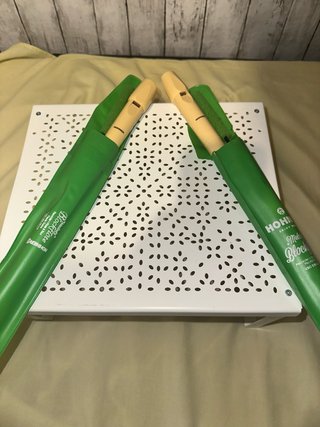 Flauta dulce Hohner con funda y limpiador