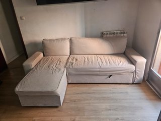 Regalo Sofá cama chaise longue beige.