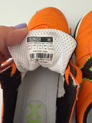 Zapatillas Munich Naranjas talla 33