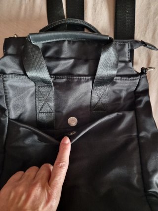 Mochila bolso negra