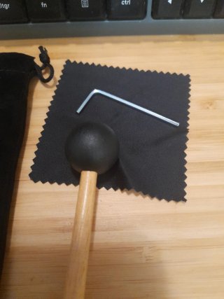 Diapasón 128Hz con mazo y funda