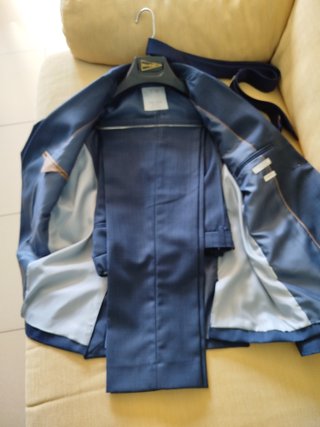 Traje Zara niño talla 12 azul