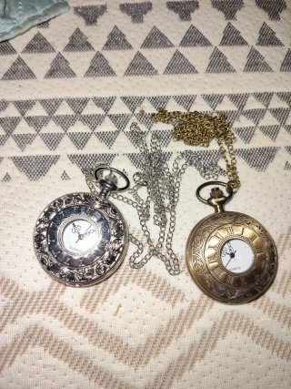 2 Relojes de Bolsillo Estilo Vintage