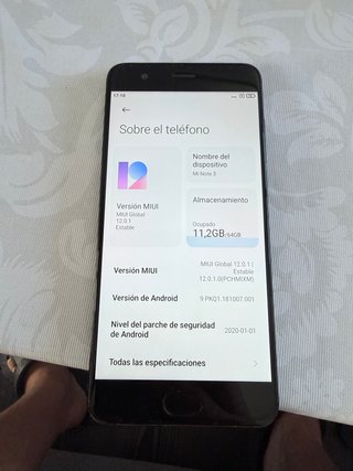 Xiaomi Mi Note 3 Negro