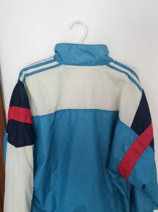 Sudadera Adidas Vintage 90s Azul y Blanca