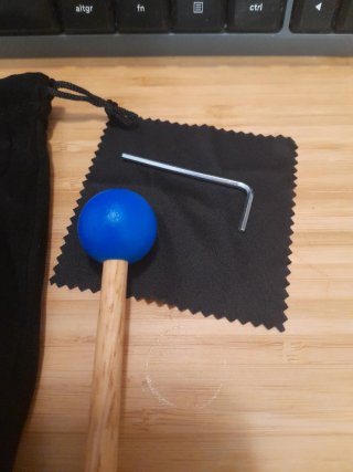 Diapasón 128Hz con mazo y funda