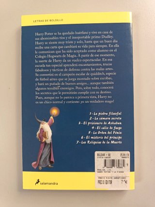 Libro Harry Potter y la piedra filosofal