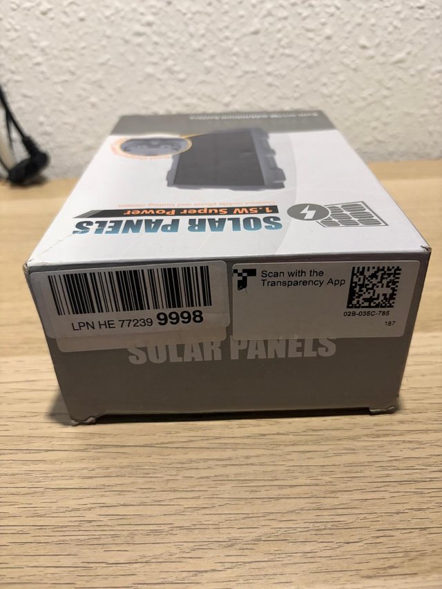 Panel Solar 1700 mAh para Fototrampeo