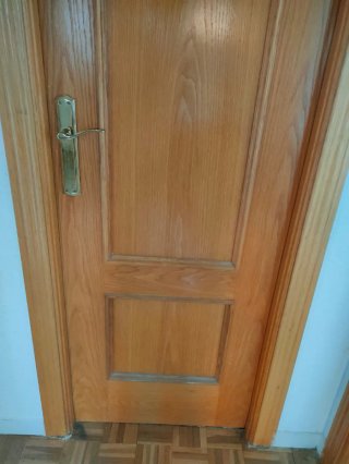2 Puertas de Madera Maciza 60 cm