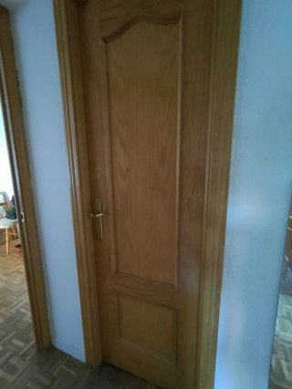 2 Puertas de Madera Maciza 60 cm