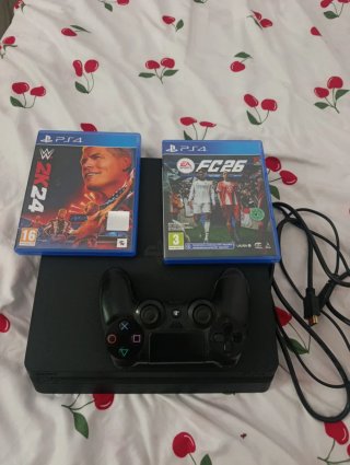 PS4 Slim 1TB con Mando y Juegos
