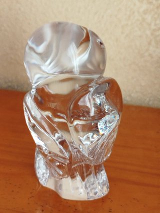búho de cristal de Daum Francia