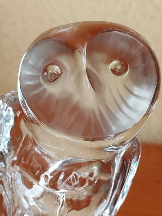 búho de cristal de Daum Francia