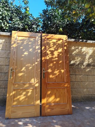 2 Puertas de Madera Maciza