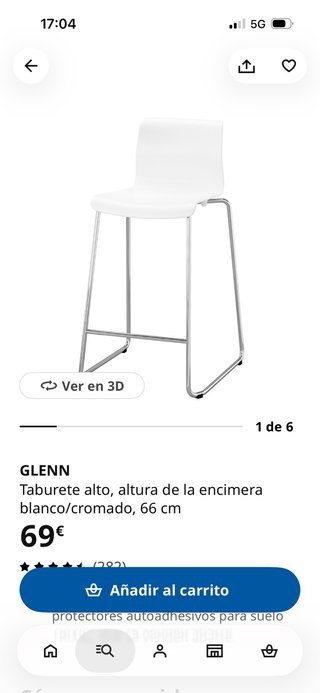 2 Sillas Altas Cocina Glenn Ikea