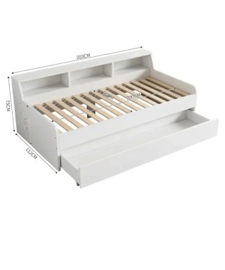 Cama Nido Infantil Blanca+Colchón
