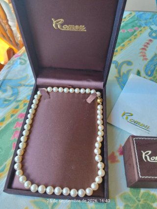Collar + SET Perlas Cultivadas + Oro 18K - Romeu