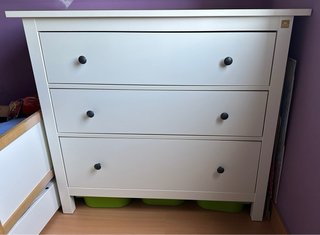Cama Diván + Cómoda IKEA Hemnes Blanco