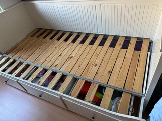Cama Diván + Cómoda IKEA Hemnes Blanco
