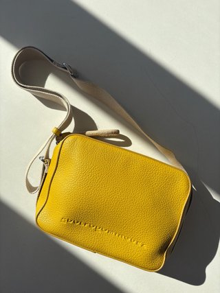 Bolso Adolfo Dominguez Amarillo Piel