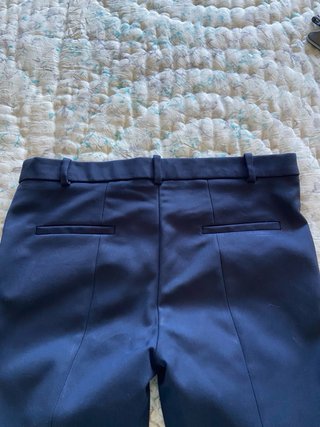 Pantalones de vestir Zara Woman azul marino
