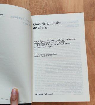 Guía de la música de cámara- Alianza Diccionarios