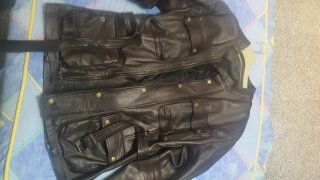 Chaqueta Belstaff Negra y Amarilla Talla L