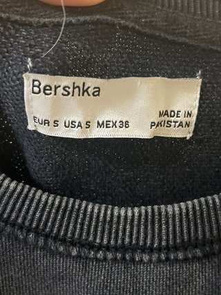 Camiseta Bershka Negra Talla S