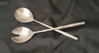 Vajilla utensilios ensalada italiana bañada plata