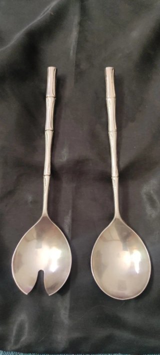Vajilla utensilios ensalada italiana bañada plata