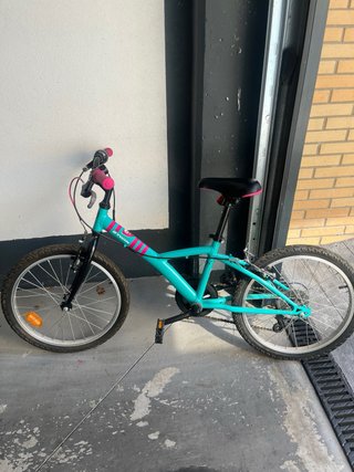 Bicicleta Infantil Turquesa y Rosa
