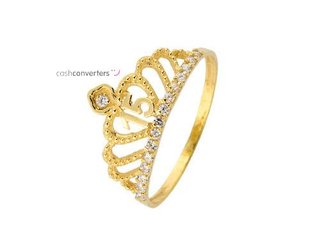 anillo oro 18k con piedra con circonita