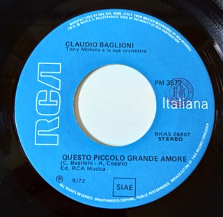 Vinile 45 giri Claudio Baglioni - Questo Piccolo