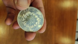 Moneda Francia 50 Francos Plata 1977
