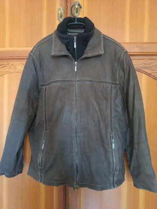 Chaqueta de cuero Nappa estilo vintage