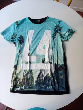 Camiseta Bershka Estampada