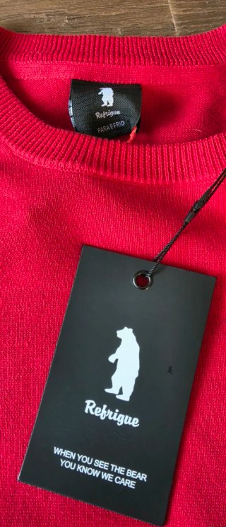 Maglione Refrigue rosso taglia L nuovo