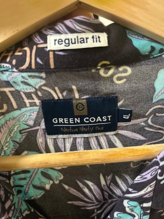 Camisa Veraniega Estampada, GREEN COAST Talla M