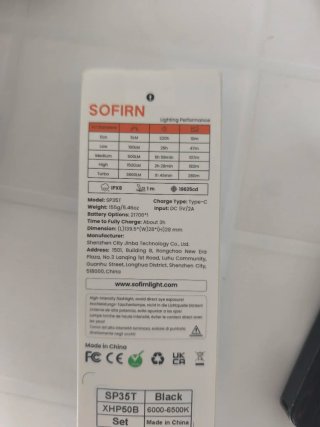 Linterna Táctica Sofirn SP35T