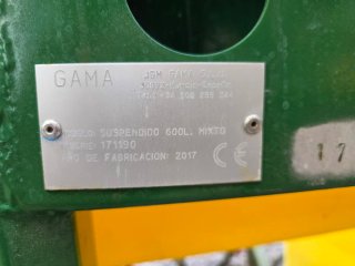 Cuba suspendida-pulverizador Agrícola JGMGama 600l